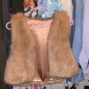 Faux fur vest
